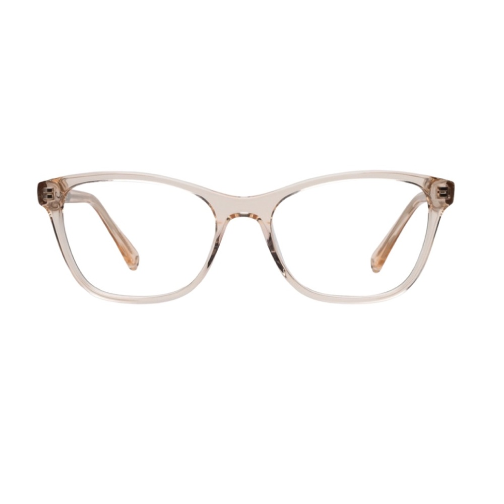 OLEANDER CLEAR NEUTRAL LOVE GLASSES CAT EYE FRAMES HONEY COLOR FLAWLESS